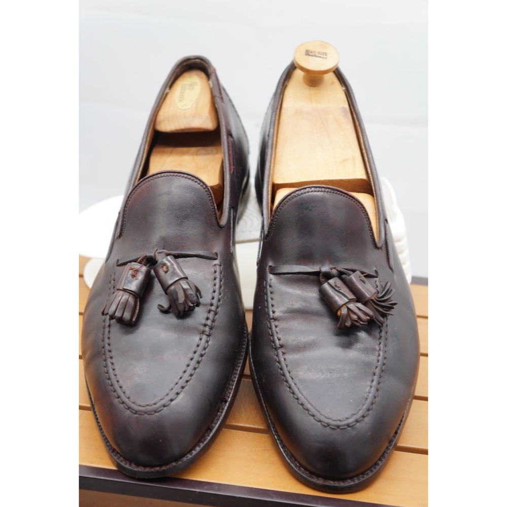 Alden Brooks Brothers 772 Color 8 Shell Cordovan Tassel Loafers Shoes Men’s 12 D - Picture 12 of 13